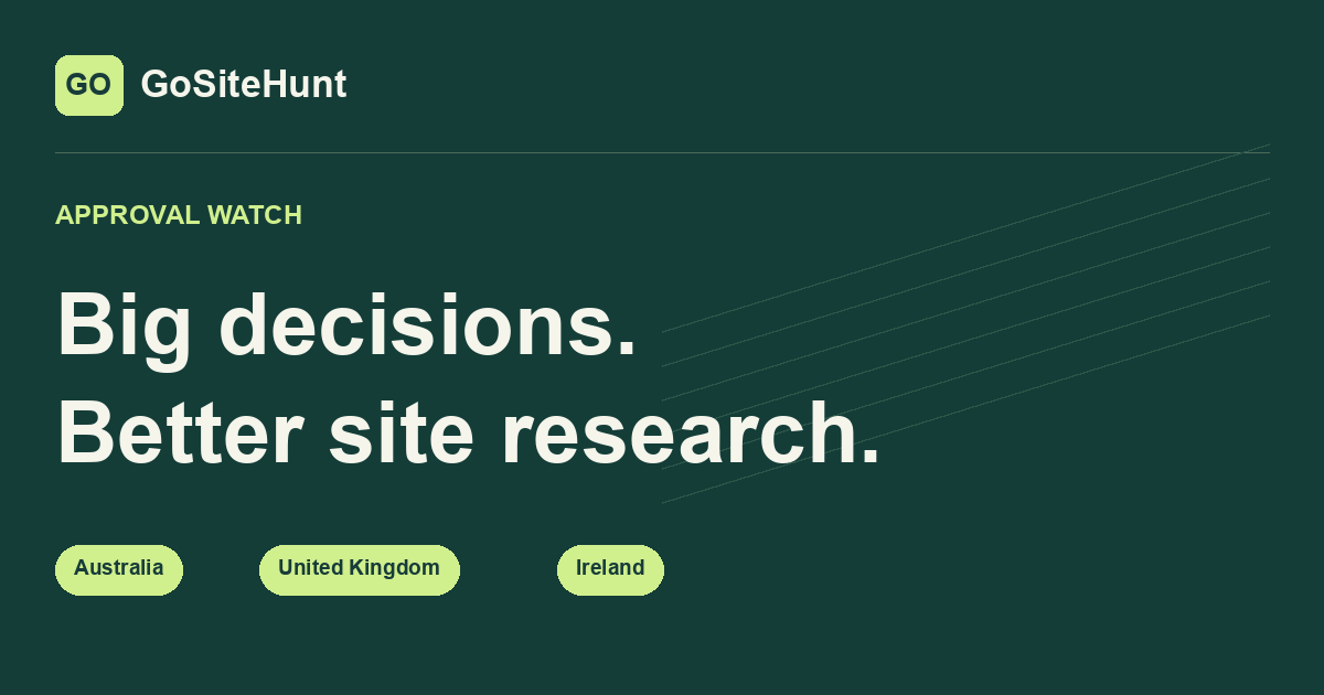 Approval Watch — planning decisions across Australia, the United Kingdom and Ireland
